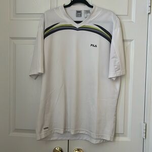 Fila Performa White Tennis/Pickleball Shirt size L